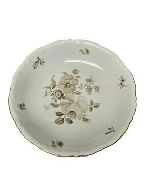 Mitterteich Bavaria Charming Barbara Salad Dessert Floral Design Plate 10153 66